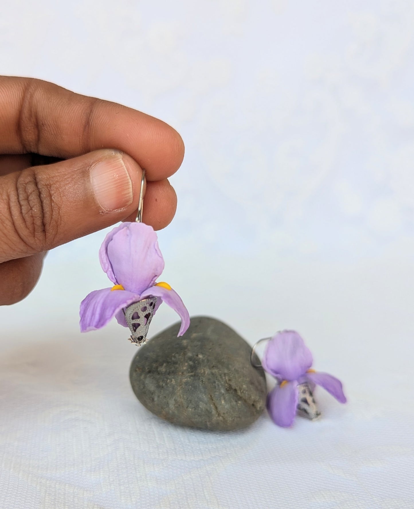 Handmade Iris flower purple