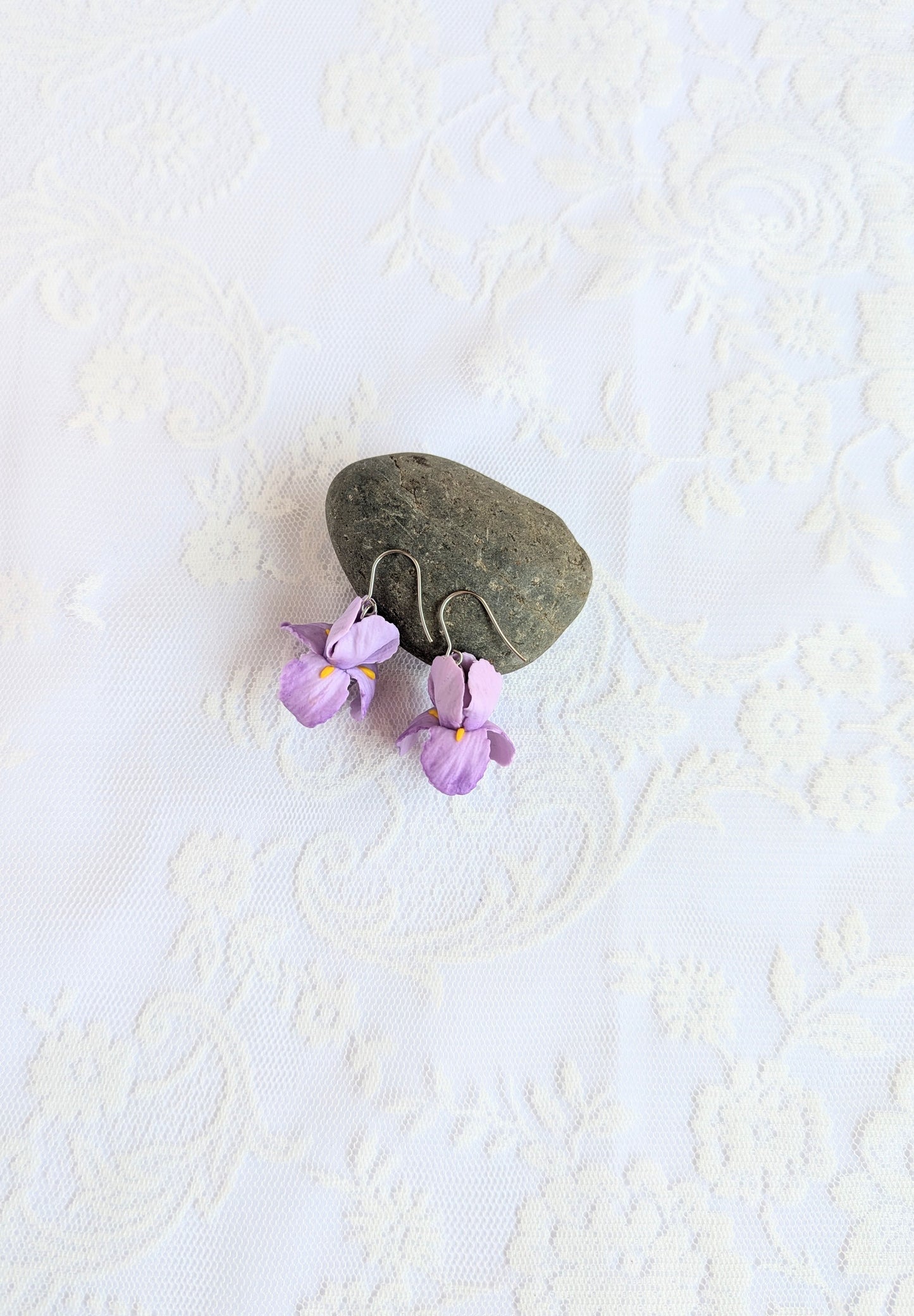 Handmade Iris flower purple