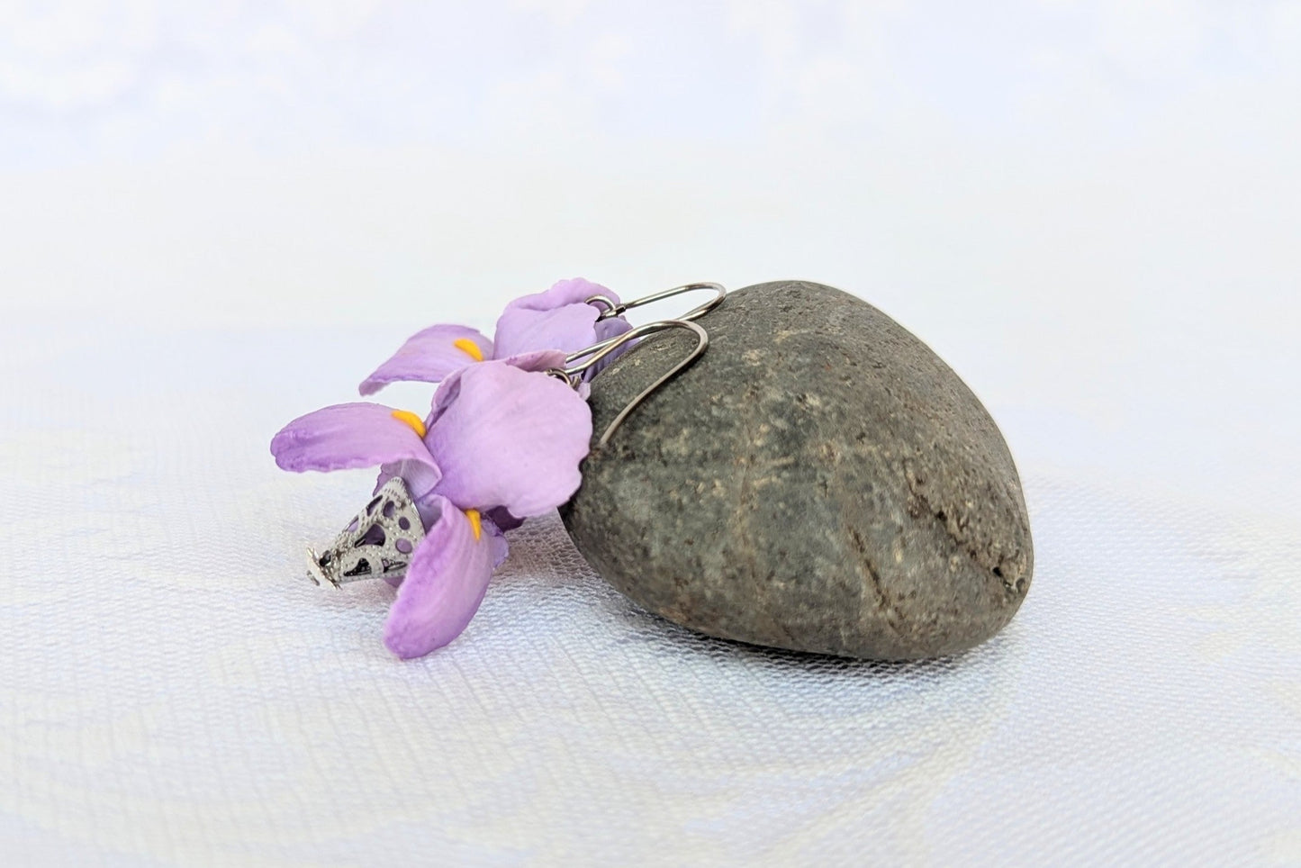Handmade Iris flower purple