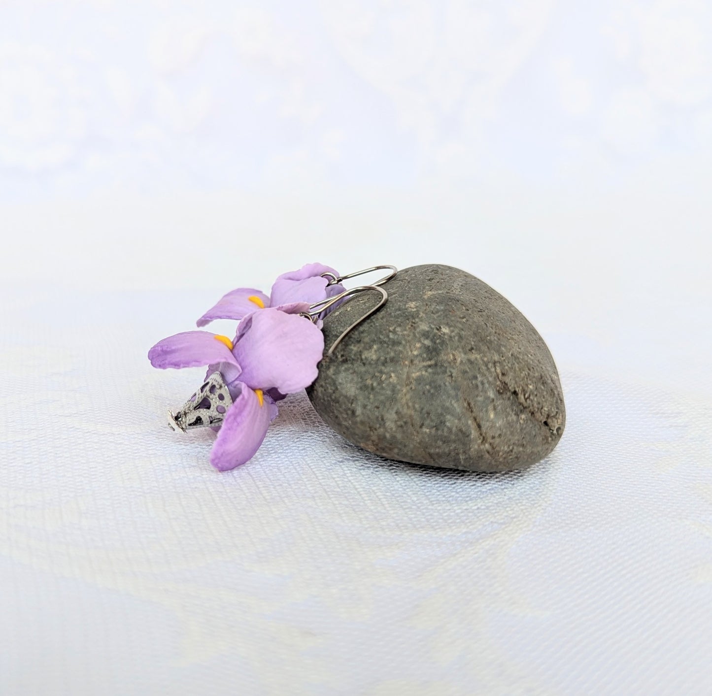 Handmade Iris flower purple