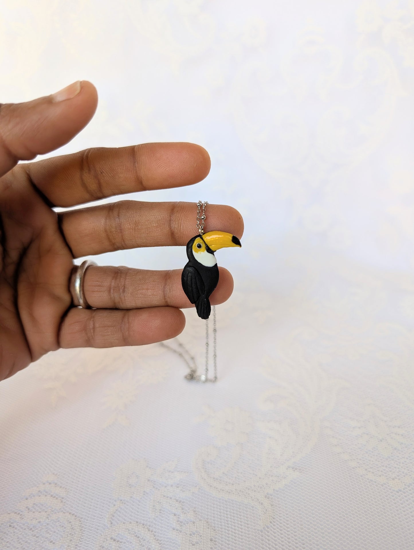 Handmade Polymer Clay Toucan