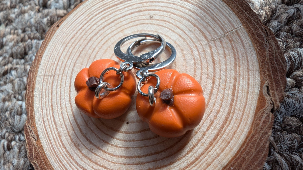 Pumpkin earrings