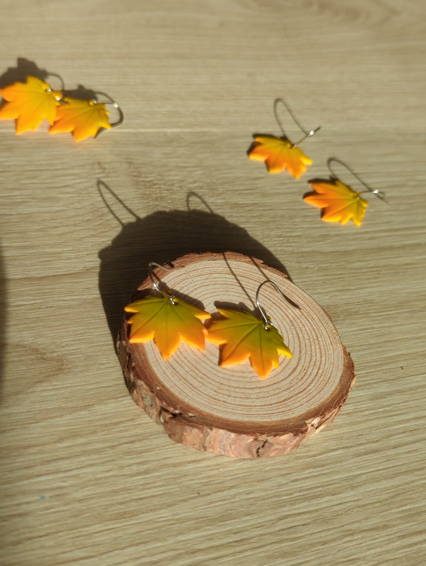 Autumn Maple Leaf earrings 🍁