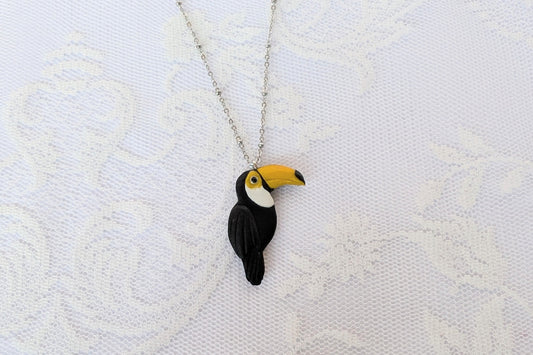 Handmade Polymer Clay Toucan