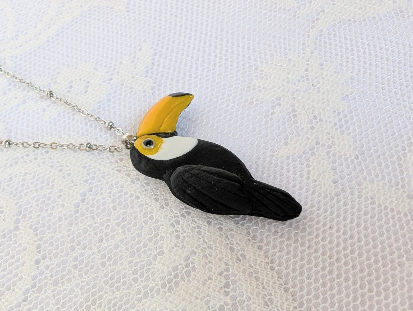 Handmade Polymer Clay Toucan
