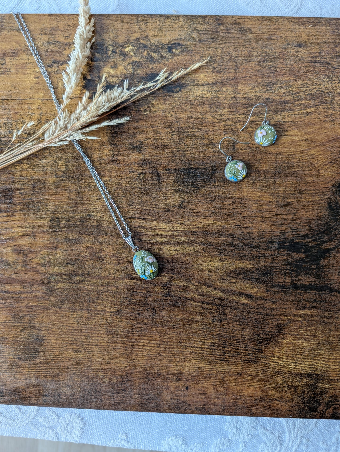 Wildflower Meadow Jewellery Set - Necklace & Earrings