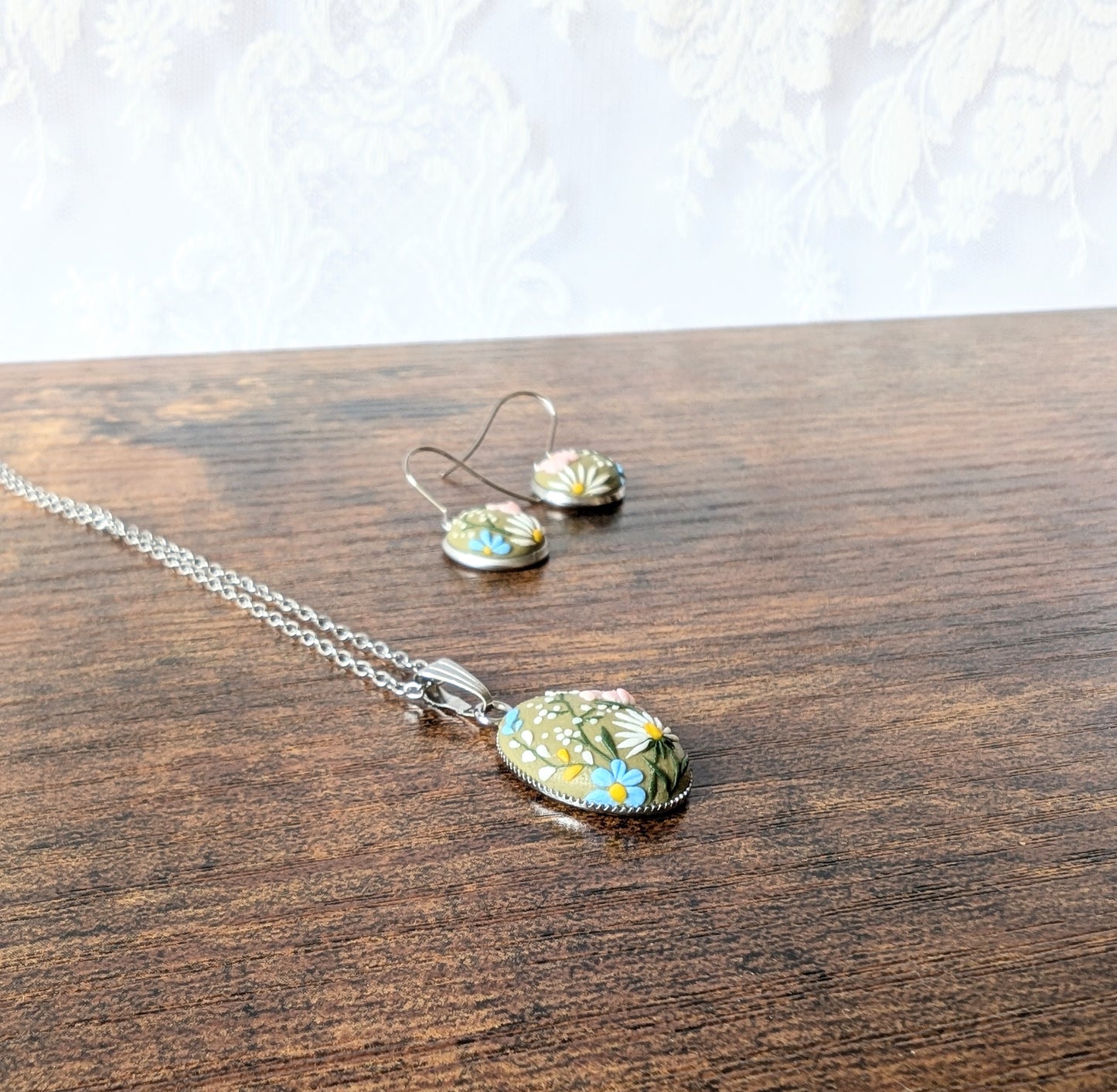 Wildflower Meadow Jewellery Set - Necklace & Earrings