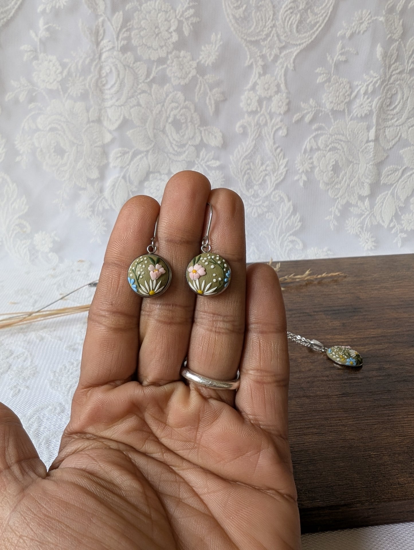 Wildflower Meadow Jewellery Set - Necklace & Earrings