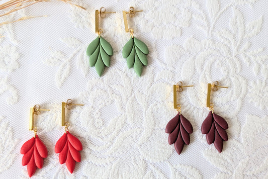 Leaf Statement Earrings | Nature-Inspired Artisan Dangle Jewellery