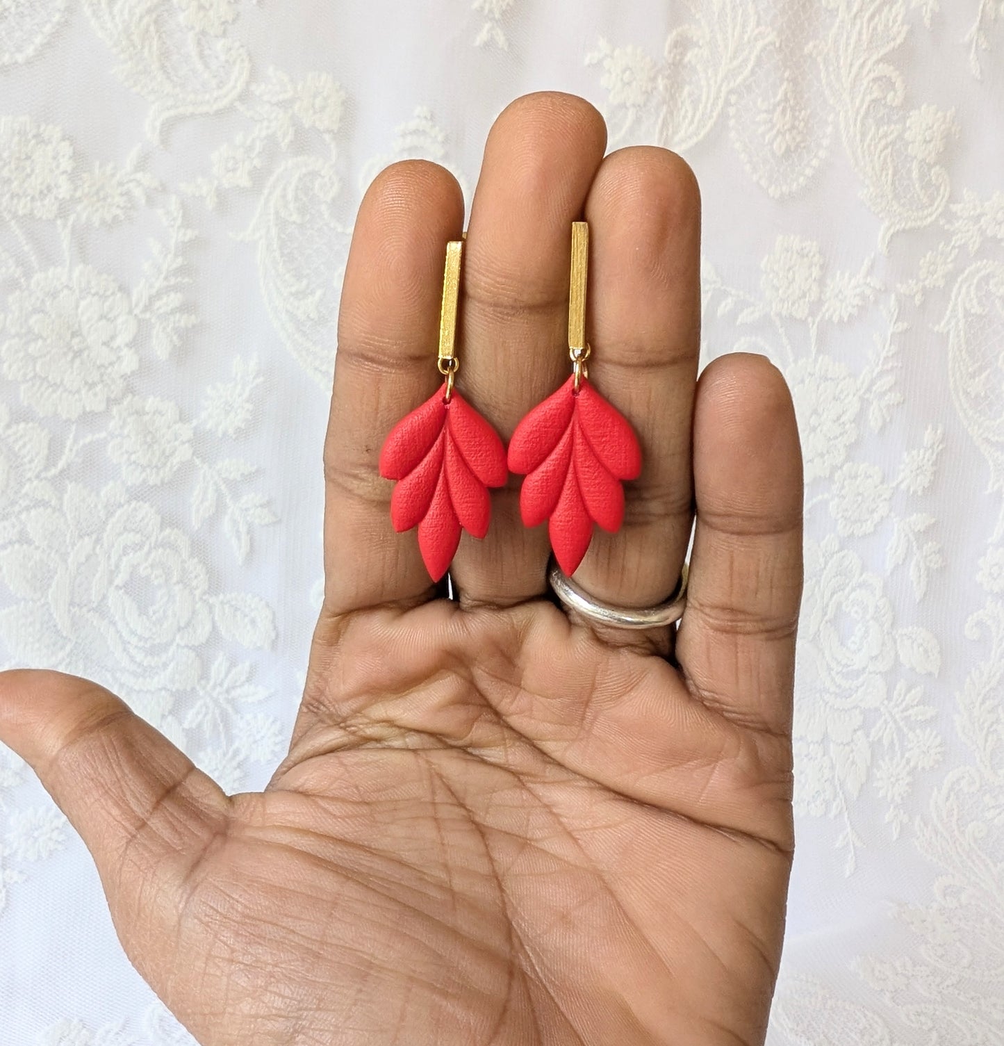 Leaf Statement Earrings | Nature-Inspired Artisan Dangle Jewellery