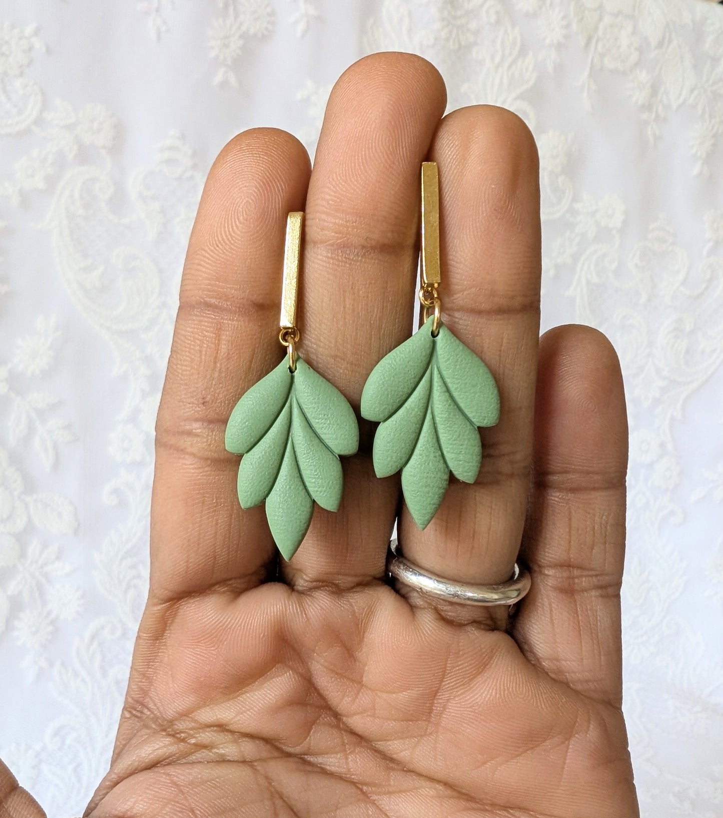 Leaf Statement Earrings | Nature-Inspired Artisan Dangle Jewellery