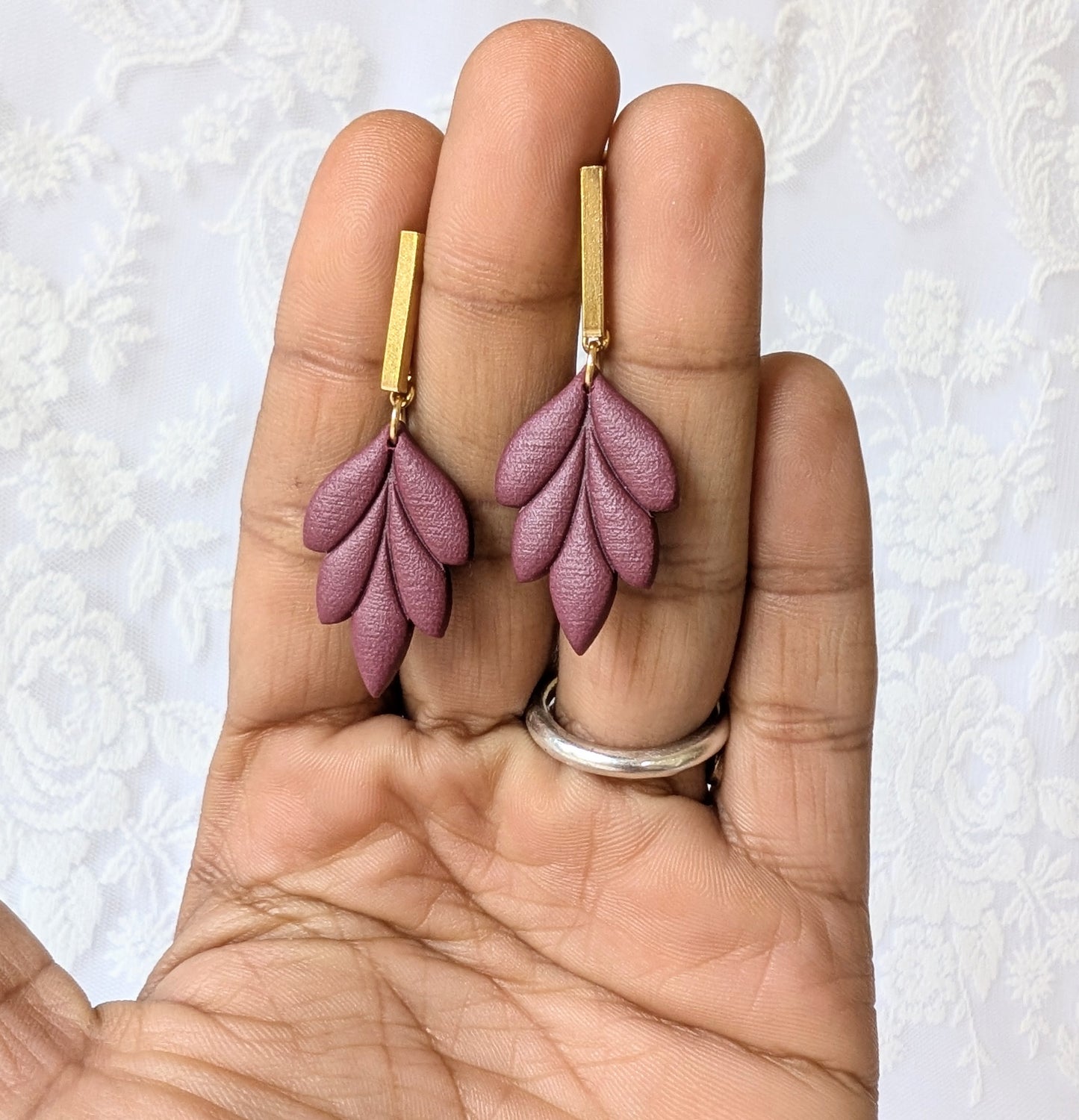 Leaf Statement Earrings | Nature-Inspired Artisan Dangle Jewellery