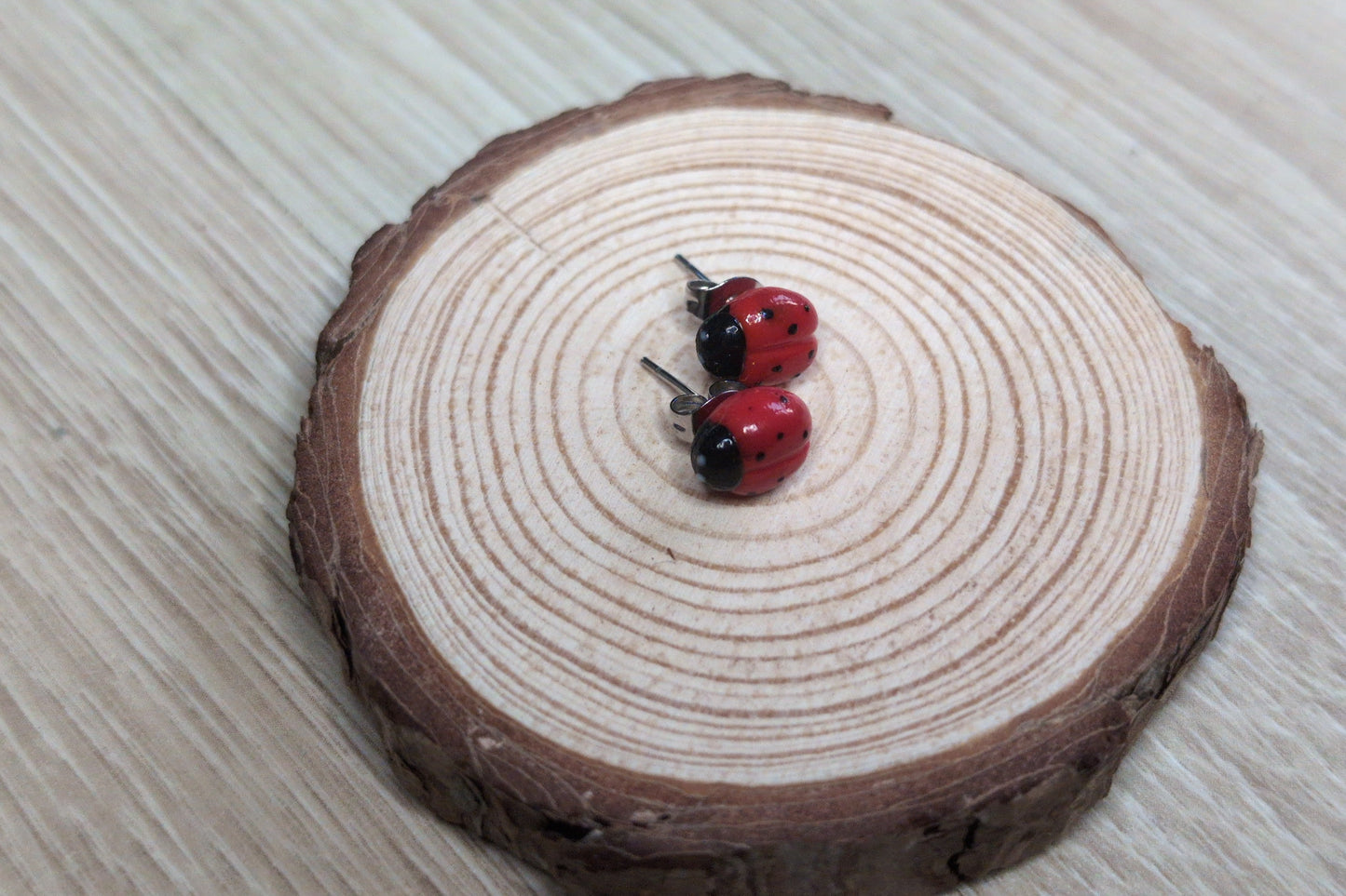 Ladybug studs