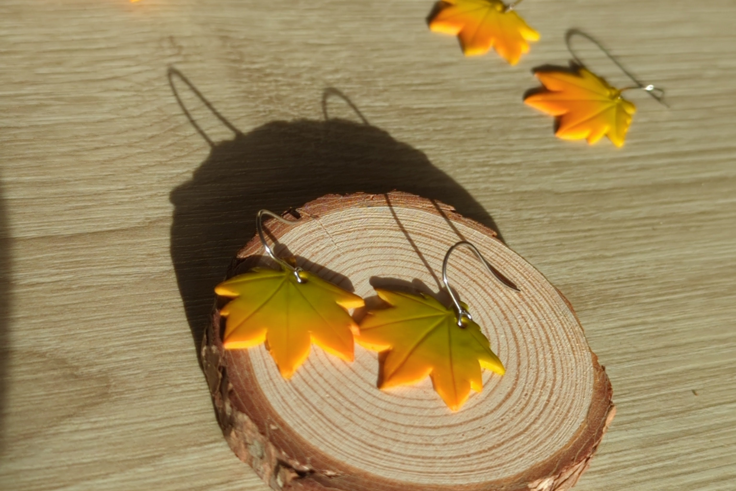 Autumn Maple Leaf earrings 🍁
